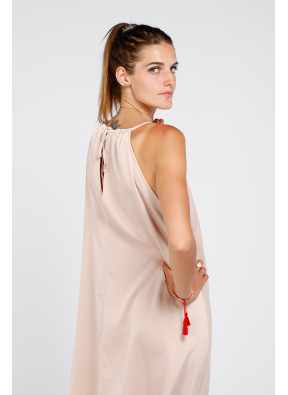 Ambra - White & Nude Bandage Midi Dress | Bandage Dresses 